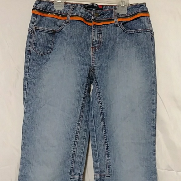 Womens Kyoto Kasuals Stretch Light Wash Jeans - Picture 2 of 8